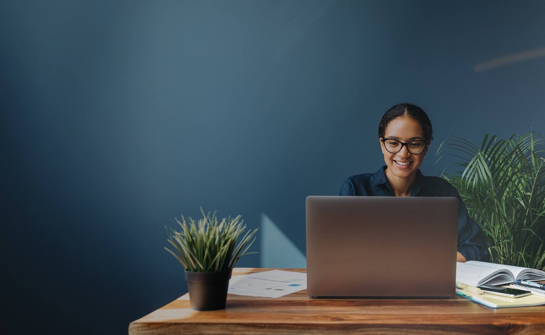 A person submitting a claim on computer