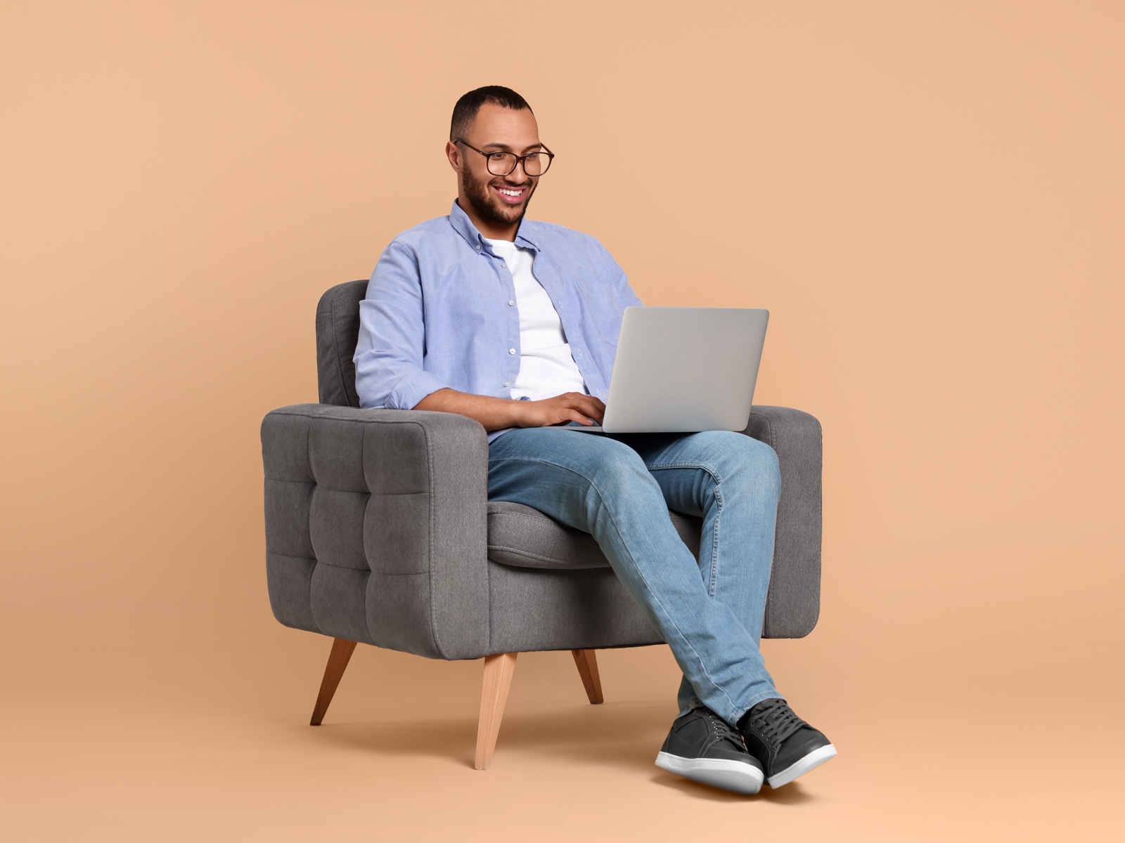 person with a laptop